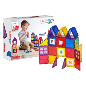    3D magnetické bloky Playmags 158 sada 60 prvků.