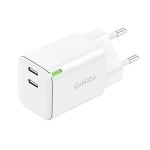  Nabíječka Foneng GaN 35W USB-C 2-Port 2,4A (bílý)