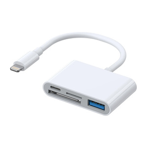 Adaptér Lightning na USB OTG Čtečka karet SD Joyroom S-H142, microSD (bílá) 10 + 4 ks ZDARMA