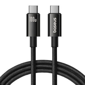 Baseus Cable USB Tungsten Gold USB-C to USB-C 100W 1,5m (black)