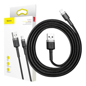 Baseus Cafule USB Lightning Cable 1,5A 2m (šedo-černý)