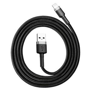 Baseus Cafule USB Lightning kabel 2,4 A 0,5 m (šedo-černý)