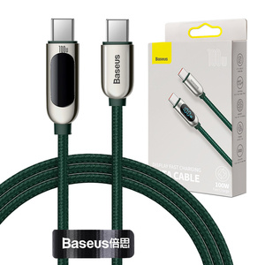 Baseus Display Cable USB-C to USB-C 100W 1m (zelený)