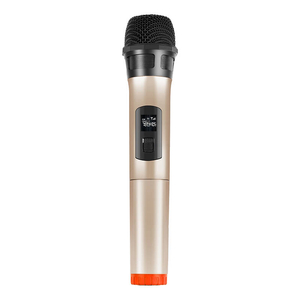 Bezdrátový dynamický mikrofon UHF PULUZ PU628J 3,5 mm (zlatý)