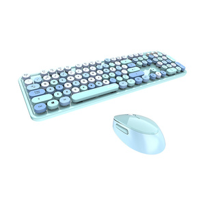 Bezdrátový set klávesnice a myši MOFII Sweet 2.4G (modrá)