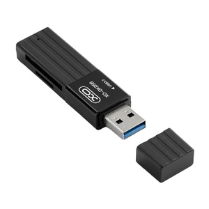 Čtečka paměťových karet XO DK05B USB 3.0 2W1 (černá)