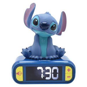 Digital alarm clock with a Stitch 3D nightlight Lexibook