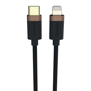 Duracell USB-C kabel pro Lightning 1m (černý)