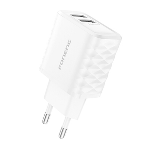 Foneng EU53 20W2xUSB-A, 2.4A Power Charger (White)