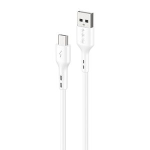 Foneng X36 USB kabel na Micro USB, 2.4A, 1m (bílý)