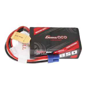 Gens Ace 850mAh 7,4V 60C 2S1P 60C baterie s konektorem EC2