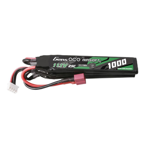 Gens ace 25C 1000mAh 3S1P 11.1V Nunchuck 3X Airsoft Gun Lipo baterie s T konektorem