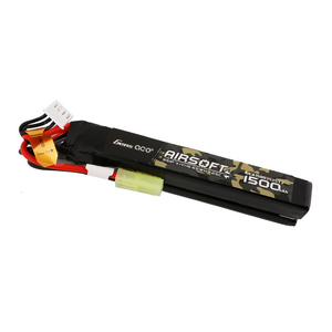 Gens ace 25C 1500mAh 3S1P 11.1V Nunchuck 2X Airsoft Gun Lipo baterie s T konektorem