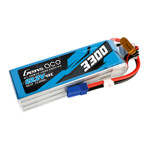 Gens ace 3300mAh 22,2V 45C 6S1P Lipo Battery Pack s EC5 konektorem