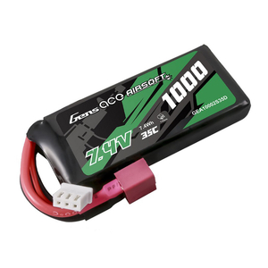 Gens ace 35C 1000mAh 2S1P 7,4V Airsoft Gun Lipo baterie s T konektorem