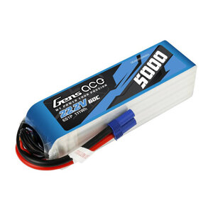 Gens ace 5000mAh 22.2V 60C 6S1P Lipo baterie