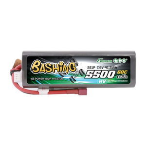 Gens ace 5500mAh 2S 7.6V 60C HardCase RC 20 Lipo s T-zástrčkou