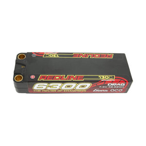 Gens ace Redline Series 6300mAh 7.4V 130C 2S2P HardCase 70# LiPo baterie