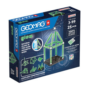 Geomag Glow magnetické kostky 25 kusů GEOMAG GEO-328