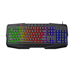 Herní klávesnice Havit KB878L RGB (černá)