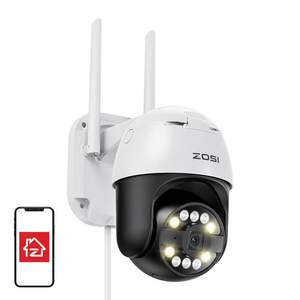 IP venkovní kamera ZOSI C296 WiFi Pan Tilt 8MP Dual IP66 s 32GB microSD kartou