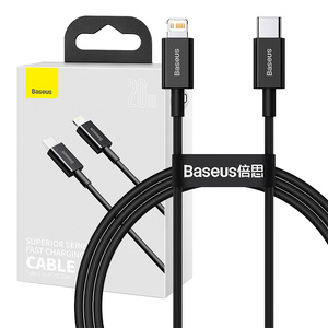 Kabel Baseus Superior Series USB-C na iP, 20W, PD, 1m (černý)