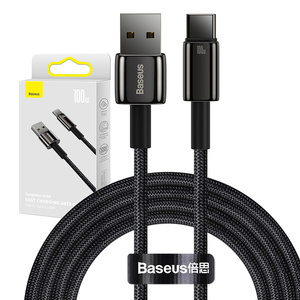 Kabel Baseus Tungsten Gold USB na USB-C, 100 W, 2 m (černý)