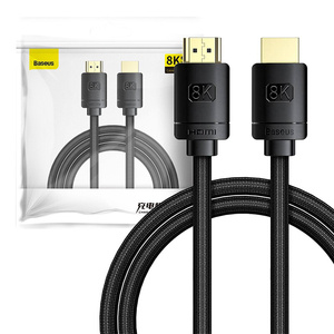 Kabel HDMI 2.1 řady High Definition, 8K 60Hz, 3D, HDR, 48Gbps, 2m (černý)