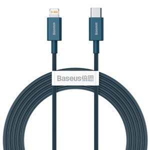 Kabel USB-C k iP, 20W, PD, 2m (modrý)