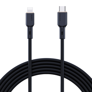 Kabel USB-C na Lightning Aukey CB-SCL1, 27W, 1m (černý)