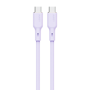 Kabel USB-C na USB-C Aukey CB-SCC101, 100W, 1m (fialový)