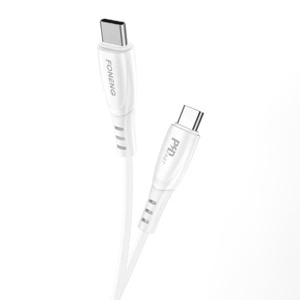 Kabel USB-C na USB-C Foneng X73, 60W, 1 m (bílý)