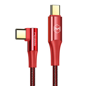 Kabel USB-C na USB-C Mcdodo CA-8321 100W 90 stupňů 1,2 m (červený)