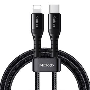 Kabel USB-C na lightning Mcdodo CA-5630, 36W, 0,2 m (černý)