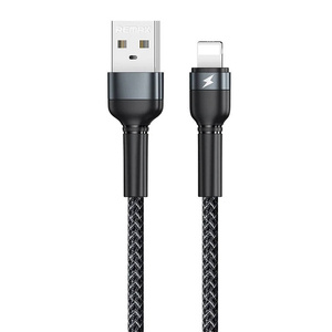 Kabel USB Lightning Remax Jany Alloy, 1 m, 2,4 A (černý)