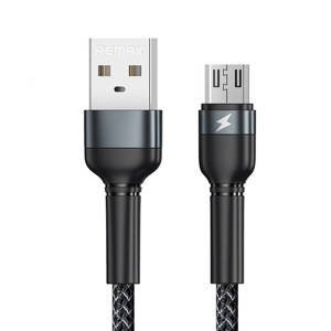 Kabel USB Micro Remax Jany Alloy, 1 m, 2,4 A (černý)