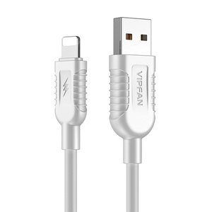 Kabel USB na Lightning VFAN X04, 5A, 1,2 m (bílý)