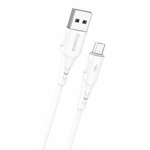 Kabel USB na Micro USB Foneng, x81 2,1A, 1 m (bílý)