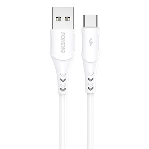 Kabel USB na USB-C Foneng, x81 2,1A, 1 m (bílý)