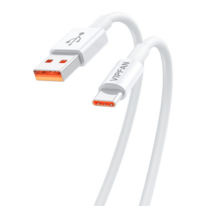 Kabel USB na USB-C VFAN X17, 6A, 1,2 m (bílý)