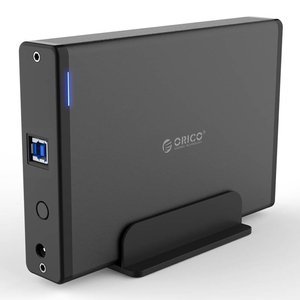 Kryt pevného disku Orico 3,5'', USB 3.0, SATA (černý)