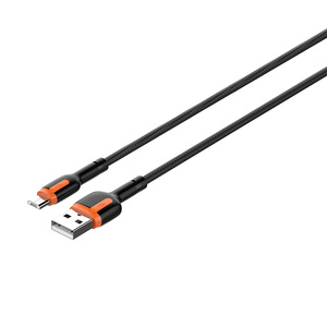 LDNIO LS531 USB - Micro USB kabel 1 m (šedo-oranžový)