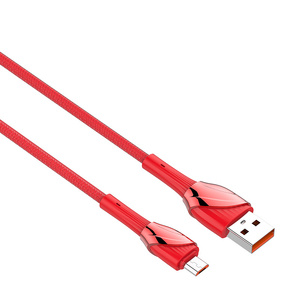 LDNIO LS662 USB - Micro USB 2m, 30W kabel (červený)