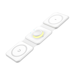 Magnetic wireless charger, Essager, EWXCX3-NMC02, 3w1, 15W (white)