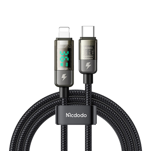 Mcdodo CA-3600 USB-C to Lightning cable, auto power off, 36W, 1.2m (black)