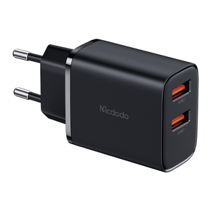 Mcdodo CH-5070 USB-A*2 síťová nabíječka, 12W (černá)