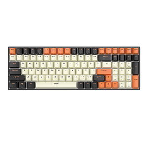 Mechanická klávesnice Royal Kludge RK100 RGB, hnědý spínač (černo-oranžový)