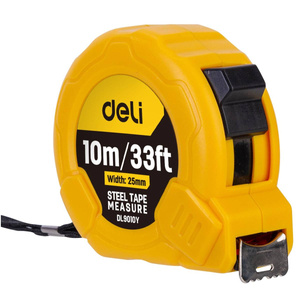 Metr 10m/25mm Deli Tools EDL9010Y (žluté)