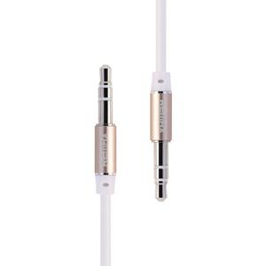 Mini jack 3,5 mm AUX kabel Remax RL-L100 1 m (bílý)