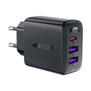 Nástěnná nabíječka Acefast A57 GaN 2xUSB-A+USB-C PD35W EU (černá)